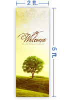 2x5 Vertical Banner